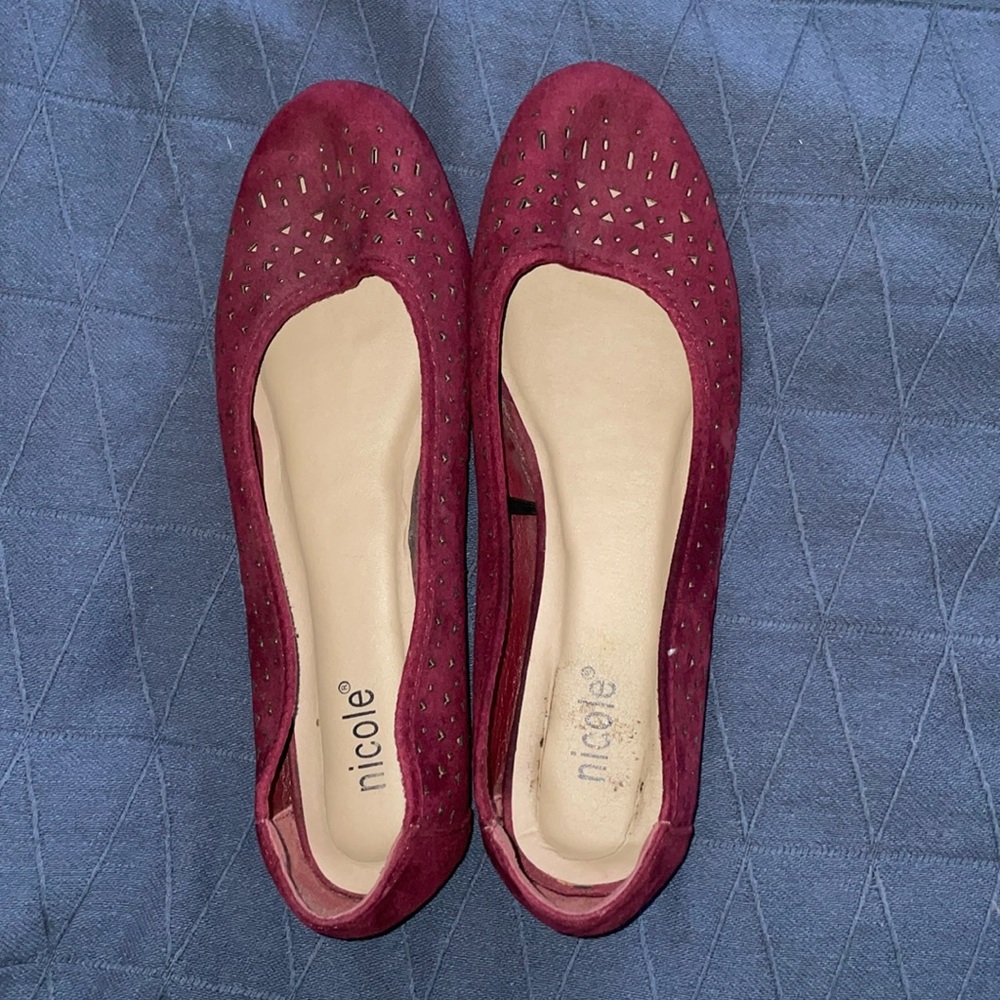 Red ballet flats